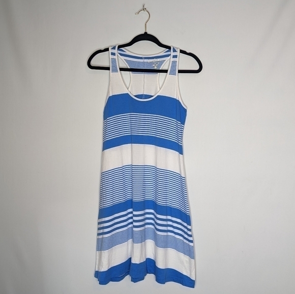 Lilly Pulitzer Blue White Striped Every Back Shirt Dress - Picture 4 of 13